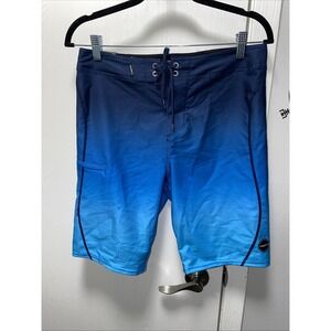 Nwt  Oneill Hyperfreak Seam Boardshorts - Cobalt Blue Fade Ombré 30